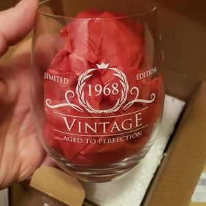 50th birthday 15 oz. Wine glass